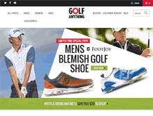 Tablet Screenshot of golfanything.com